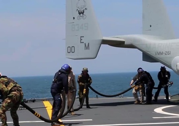 VMM-261 Marines, Dutch Navy Perform First MV-22 Osprey Carrier Landing aboard a Dutch Warship