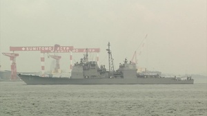 USS Chancellorsville (CG 62) Arrives in Yokosuka