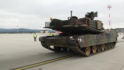 M1A2 Abrams Being Loaded onto a C17 at Ramstein Airbase, Germany.