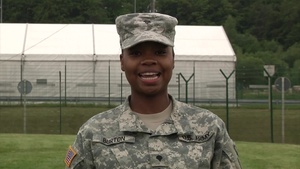Father's Day Greeting: Specialist Travanda Burton