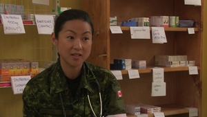 Khaan Quest 2015 Canadian Navy Lt. Nie Wenshuang