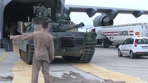 M1A2 Tank Offload in Bulgaria