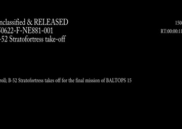 B-52 Stratofortress Takes off for BALTOPS 15