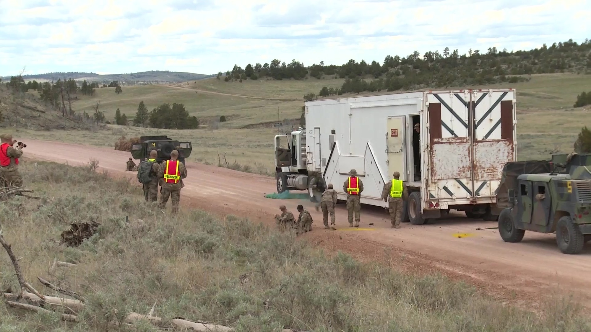 The 791st Missile Security Forces Squadron, Minot Air Force Base, N.D., honed their response force skills during Road Warrior at Camp Guernsey, Wyo., May 16-20, 2015. An annual Air Force Global Strike Command event hosted by 20th Air Force&#39;s 620th Ground Combat Training Squadron, Road Warrior evaluates the effectiveness of Security Forces in response to a variety of scenarios.  The first day, they were challenged with a static attack from opposition forces while conducting a simulated ICBM convoy exercise.