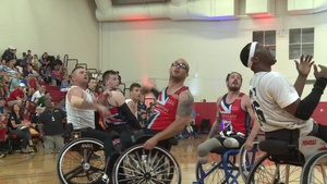 2015 DoD Warrior Games Wheelchair Basketball Playoffs B-Roll