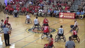 The 2015 DoD Warrior Games Wheelchair Basketball Playoffs Marines Vs Navy