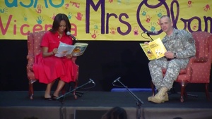 First Lady Michelle Obama Visits at the U.S. Community in Vicenza, Italy