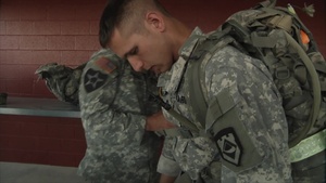 The Army National Guard Best Warrior Competition 2015 Ruck Event Day 2