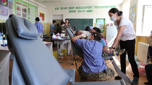 Mongolian Armed Forces, US Service Members Conduct Health Services Support Engagement