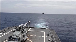 USS Fort Worth Conducts Maneuvering Drills with Philippine Navy Ships