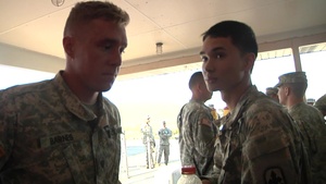 Ruck March-National Best Warrior Competition 2015 (Interview Soundbites)