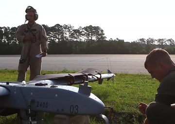 VMU-2 RQ-7B Shadow Familiarization flight