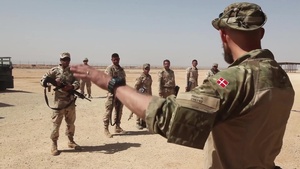 U.S., Danish Coalition Members Host Iraqi Security Forces Rifle Range (B-Roll)