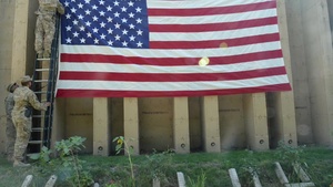Time Lapse of 4th of July Flag Raising Kabul, Afghanistan