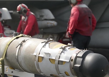 USS Theodore Roosevelt (CVN 71) Launches Strike Fighters