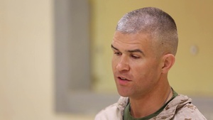 Task Force Al Asad Sustainment Officer Describes Build Partner Capacity Mission (interview b-roll)