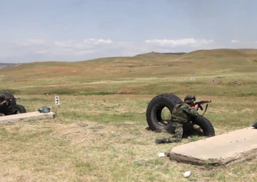 Agile Spirit 15 - Small Arms Range - Romanians, Bulgarians, U.S. Marines