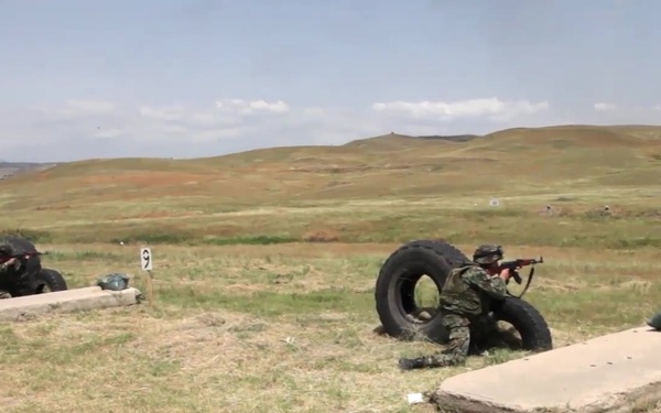 Agile Spirit 15 - Small Arms Range - Romanians, Bulgarians, U.S. Marines