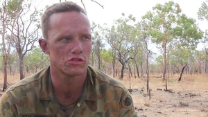 U.S. Marines and Australian Soldiers Destroy the Enemy During Assault Drill, Interviews