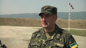 Ukrainian Military Train US National Guardsmen on Clearing Roadblocks in Kosovo
