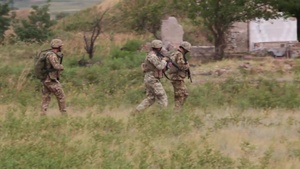 U.S. Marines, Georgians Practice Patrolling