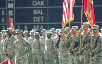 Houston Astros Host Deploying Signal Guardsmen