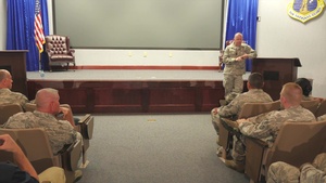 JSTARS Airmen Welcome ANG Command Chief Hotaling