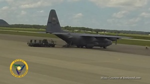 GoPro Time Lapse C-130 Landing/Parking/Off Load of Equipment