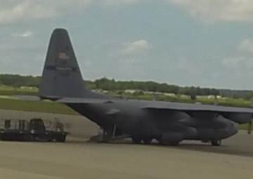 GoPro Time Lapse C-130 Landing/Parking/Off Load of Equipment