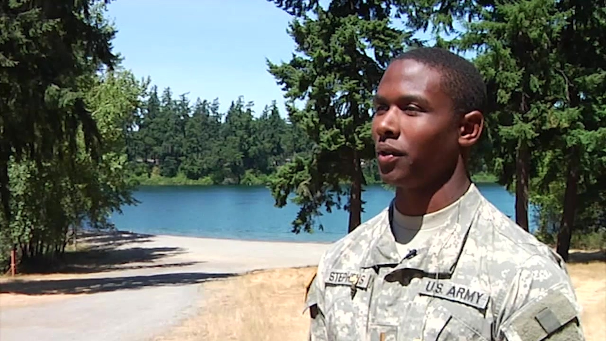Dropping out of helicopters, into a body of water, to perform water insertions is called helocast. The 555th engineer brigade, known as “triple nickel” executes this training, with support from bravo company, second of the one fifty- eight assault helicopter battalion, at American lake on Joint Base Lewis McChord, to prepare soldiers for sapper and ranger schools.  This marks the first time these units have used the UH-60 Blackhawks together in this capacity, enhancing their combined capabilities, and improving the confidence and proficiency of the participants.<br /><br />2LT TYLER STEPHENS:<br />SO WE GOTTA BE READY FOR ANYTHING.