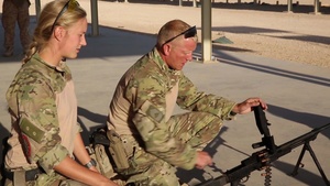 Danish Coalition Members Train Iraqi Security Forces in Machine Gun Fundamentals (b-roll with No Audio)