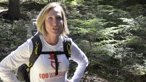 Logistics Airman Hikes for Fallen EOD Brothers