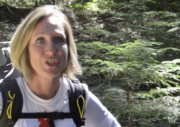 Logistics Airman Hikes for Fallen EOD Brothers