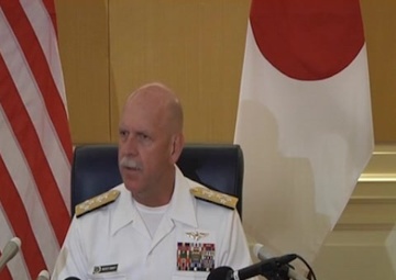 Commander, U.S. Pacific Fleet Talks To Media About U.S. and Japan Maritime Partnership