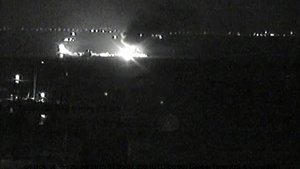 Barge Collision, Fire on Intracoastal Waterway in Texas