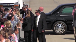 President Obama Lands at the 171st Air Refueling Wing