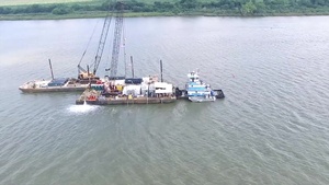 Drone Footage Captures CSS Georgia Recovery Activity
