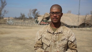 U.S. Marines Support Australian Soldiers with Bird's-Eye View (LCpl. Phillips Interview)