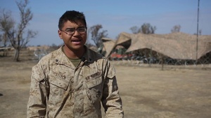 U.S. Marines Support Australian Soldiers with Bird's-Eye View (Cpl. Stitch interview)