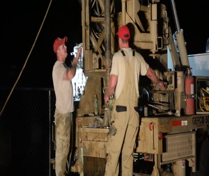 Well Site Activity at Night - July 30, 2015