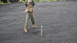 B-Roll of Marines building helicopter landing zones for Exercise Eagle Wrath