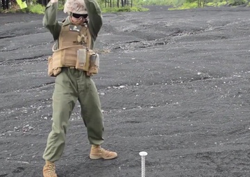 B-Roll of Marines building helicopter landing zones for Exercise Eagle Wrath
