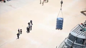 Ashland Sailors Unload Supplies