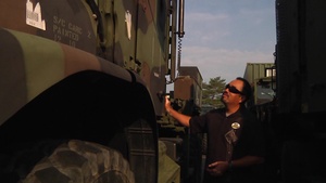 B-Roll of a California Marine veteran touring his old command