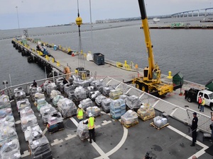 Coast Guard Offloads More than a Billion Dollars in Cocaine