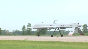 MQ-1 Predators Take-Off and Land