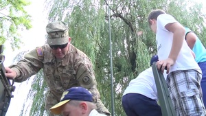 SPC Evan Bush, Sandomierz Community Event