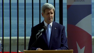 Flag Raising Ceremony at US Embassy in Cuba
