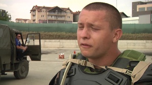 Portuguese Soldiers train Hungarian forces on Molotov cocktail attack defense