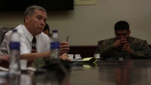 4th CAG Marines Meet with Dominican Republic Officials